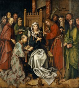 A Szűz halála, a frankfurti domonkosok oltárképéről, 1501