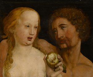 Ádám és Éva, 1517 alkotó: Hans Holbein der Jüngere