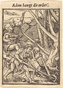 Ádám ringatja a földet alkotó: Hans Holbein der Jüngere