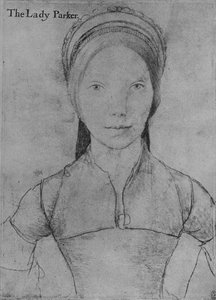 Grace, Lady Parker, 1540-1543, 1945 alkotó: Hans Holbein der Jüngere