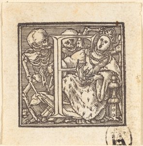 F betű. alkotó: Hans Holbein der Jüngere