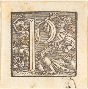 P betű. alkotó: Hans Holbein der Jüngere