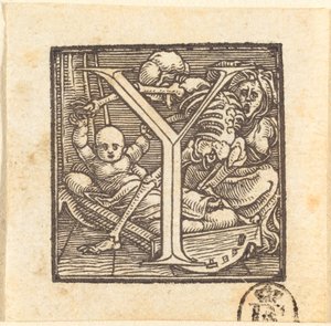 Y betű. alkotó: Hans Holbein der Jüngere