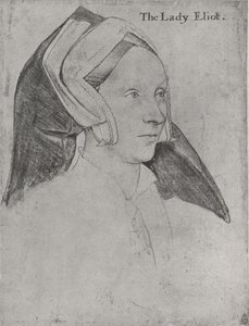 Margaret, Lady Elyot, c1532-1534, 1945 alkotó: Hans Holbein der Jüngere