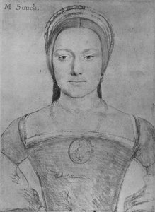 Mary Zouch, 1532-1543, 1945 alkotó: Hans Holbein der Jüngere