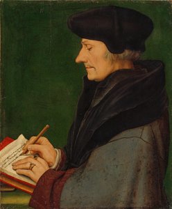 Rotterdami Erasmus portréja, írás, 1523