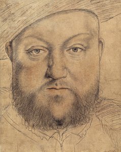 Henrik angol király portréja, 1540 körül alkotó: Hans Holbein der Jüngere