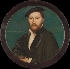 Férfi portré, 1535 (olaj és arany tölgyen) alkotó: Hans Holbein der Jüngere