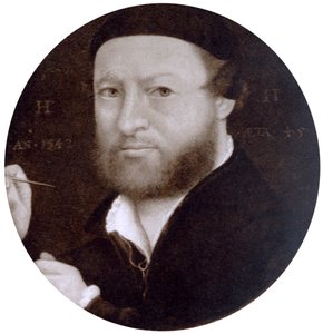 Önarckép 45 évesen, 1542, 1936. alkotó: Hans Holbein der Jüngere