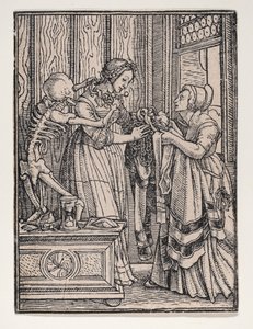 A grófnő, „A haláltánc” című műből alkotó: Hans Holbein the Younger