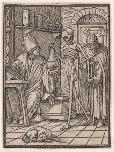Az orvos (vagy doktor), "A haláltánc" című műből alkotó: Hans Holbein the Younger