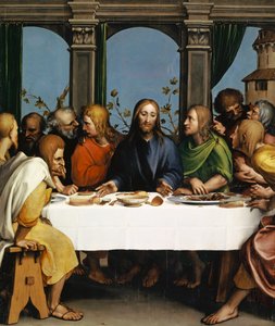 Az utolsó vacsora, 1527 körül alkotó: Hans Holbein der Jüngere