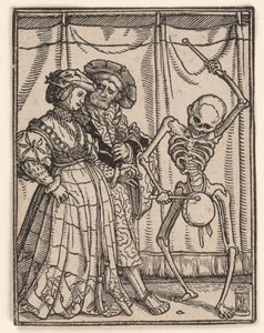 A nemesasszony, a „Haláltánc” című műből alkotó: Hans Holbein the Younger