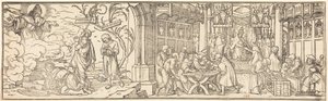 Búcsúcédulák kereskedelme alkotó: Hans Holbein the Younger