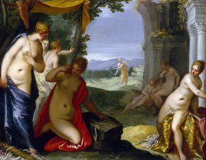 Diana és Actaeon, 1596-1606 körül (olaj, réz)