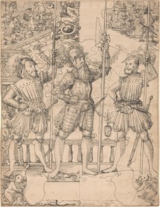 Alabárdos és Két Pikemen alkotó: Hans Jakob Plepp