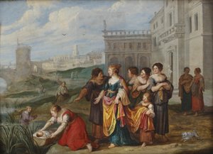Mózes megtalálása alkotó: Hans Jordaens III
