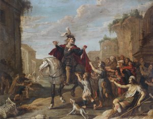 Szent Márton osztja köpenyét alkotó: Hans Jordaens III