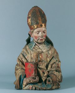 Szent fél alakja. püspök alkotó: Hans Klocker (Umkreis)