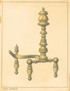Andiron alkotó: Hans Korsch