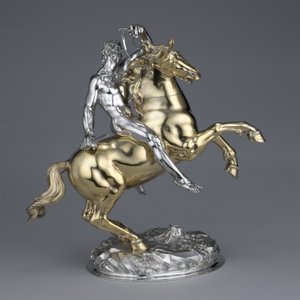 Ló és lovas, 1630 alkotó: Hans Ludwig Kienle
