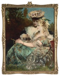 A szerelmes levél, 1875 alkotó: Hans Makart