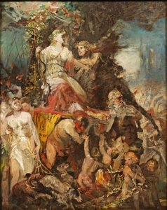Hans Makart Diadalmenet Dianával és Bacchusszal alkotó: Hans Makart