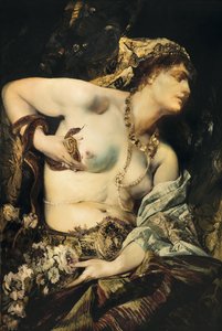 "La mort de Cleopatre" (Kleopátra halála) Hans Makart (1840-1884) festménye 1875 Magángyűjtemény alkotó: Hans Makart