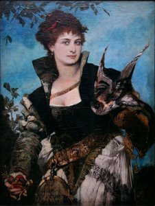A sólyomvadásznő alkotó: Hans Makart