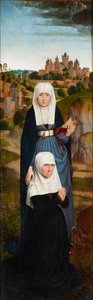Imádkozó donor szentekkel alkotó: Hans Memling