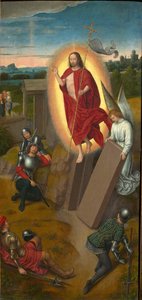Kálvária-triptichon: A feltámadás, jobb szárny, 1480-as évek. alkotó: Hans Memling
