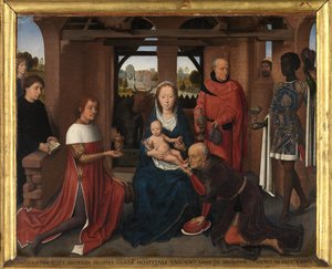 Jan Floreins triptichonjának központi táblája alkotó: Hans Memling