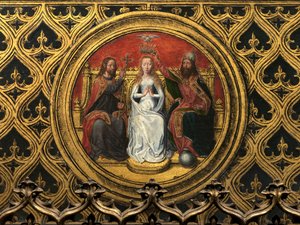 Szent Orsolya ereklyetartójának részlete alkotó: Hans Memling