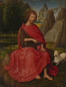Keresztelő Szent János
(Hátoldal: koponya) alkotó: Hans Memling