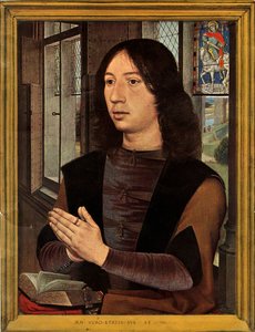 Martin Van Nieuwenhowen portréja, 1478. alkotó: Hans Memling