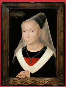 Fiatal nő portréja (liheg) alkotó: Hans Memling