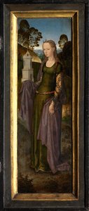 Adriaan Reins triptichonjának jobb szárnya alkotó: Hans Memling