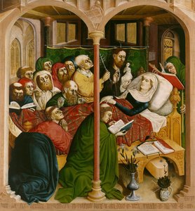 Mária halála. A Wurzach-oltár szárnyai, 1437