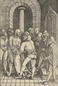 Vetkőzött Krisztus, Urunk Jézus Krisztus szenvedésének tükréből, 1507 alkotó: Hans Schäufelein the Elder