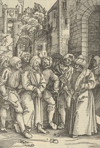 Krisztus Pilátus előtt palotája előtt, a mi Urunk Jézus szenvedésének tükréből C..., 1507.