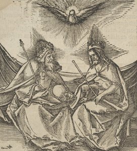 A Szentháromság, Hymmelwagentől a ki jól él..., 1517. alkotó: Hans Schäufelein the Elder