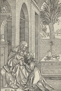 Szűz és gyermek Szent Annával, 1510. alkotó: Hans Schäufelein the Elder