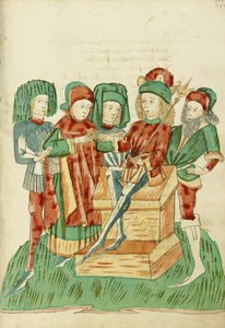 Barochias-t királlyá koronázzák és megkapja a királyi gyűrűt alkotó: Hans Schilling