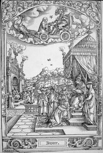 A Jupiter bolygó (fametszet) alkotó: Hans Sebald (School of) Beham