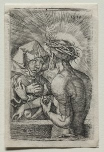Krisztus és a Szűz, 1519. alkotó: Hans Sebald Beham