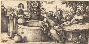 Krisztus és a szamariai asszony alkotó: Hans Sebald Beham
