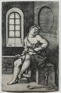Kleopátra. alkotó: Hans Sebald Beham
