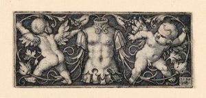 Frieze Cuirassszal a központban, két geniivel alkotó: Hans Sebald Beham