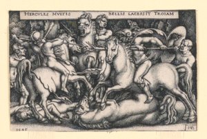 Herkules harc a trójaiak ellen alkotó: Hans Sebald Beham