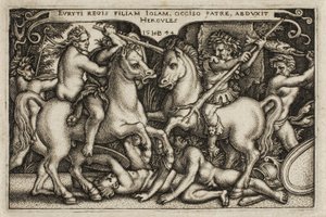 Herkules és Iole, A Herkules munkásságából alkotó: Hans Sebald Beham